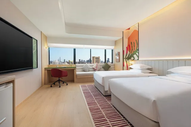 غرفة قياسية بسريرين منفصلين، Atwell Suites Shanghai Wuning by IHG 2/4