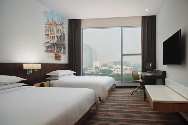 غرفة بسريرين مزدوجين بإطلالة على المدينة، Four Points By Sheraton Kuala Lumpur Chinatown 1/4