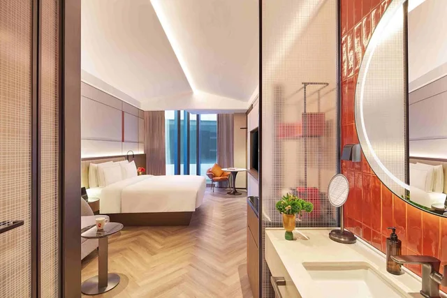 غرفة سوبيريور مفردة بسرير كينج، UrCove by HYATT Shanghai West Riverside 6/6