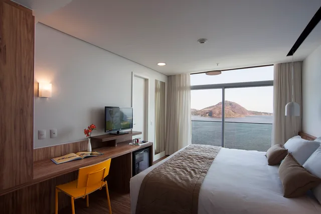 غرفة ديلوكس مفردة بإطلالة على البحر، H Niteroi Hotel 1/1
