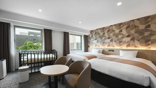 غرفة ديلوكس بسريرين مزدوجين للمدخنين، Daiwa Roynet Hotel 1/2
