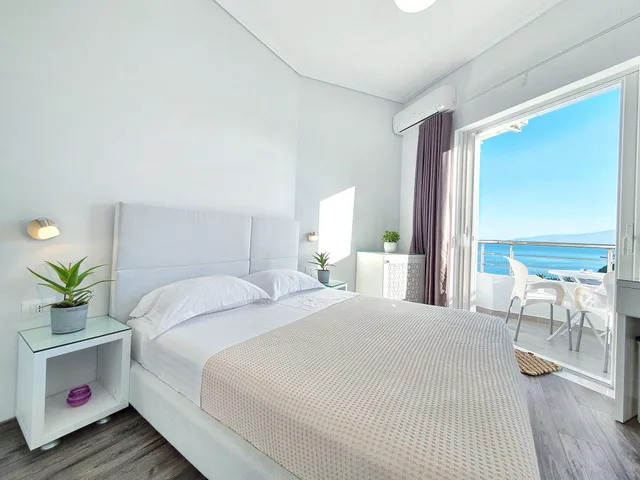 غرفة أساسية بسرير كوين بإطلالة على البحر، Hotel Joan 1/2