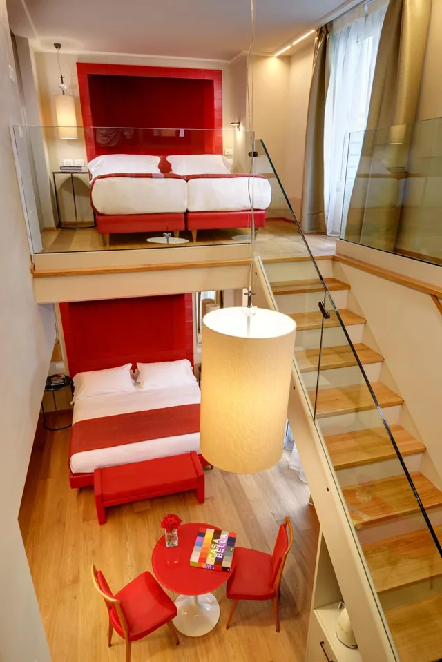 جناح عائلي بسرير كوين مع أريكة، Grand Hotel Minerva 4/6
