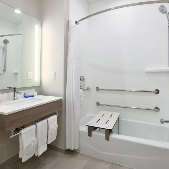 غرفة قياسية بسريرين كوين بحوض استحمام لذوي الإعاقة، Holiday Inn Express Amp Suites North Dallas At Preston 4/4
