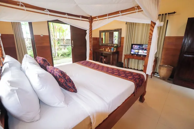 فيلا شهر العسل بسرير كوين بإطلالة على الحديقة، Villa Jj And Spa Ubud 1/10
