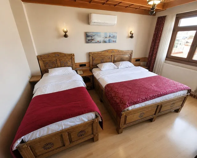 غرفة سوبيريور بسرير مزدوج وسرير فردي بإطلالة على المدينة، Saruhan Hotel 3/10