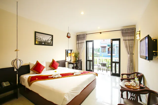 غرفة عائلية بسريرين كوين بإطلالة على الحديقة، Phuc Thao Villa 1/3