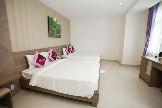 غرفة عائلية بسريرين كوين، Blue Sky Phu Quoc Hotel 1/5