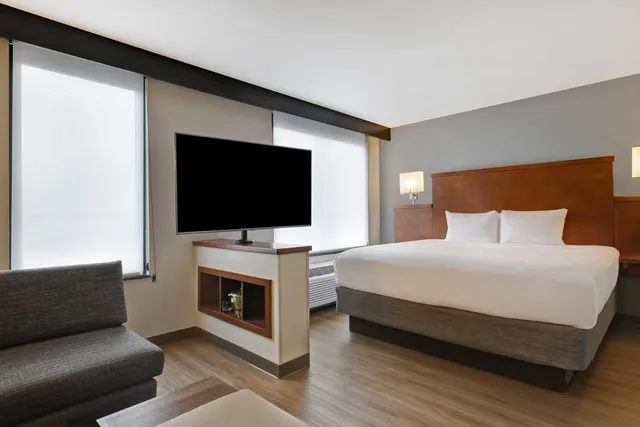 غرفة بسرير كينج مع أريكة في طابق مرتفع، Hyatt Place San Antonio–North/Stone Oak 2/6