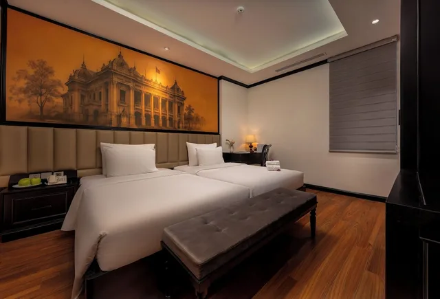 غرفة ديلوكس بسرير مزدوج أو سريرين منفصلين، HANOI HM BOUTIQUE HOTEL 4/8