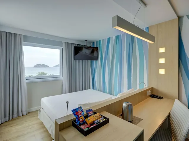 غرفة سوبيريور بسرير مزدوج بإطلالة على البحر، Mercure Rj Barra Da Tijuca 10/10