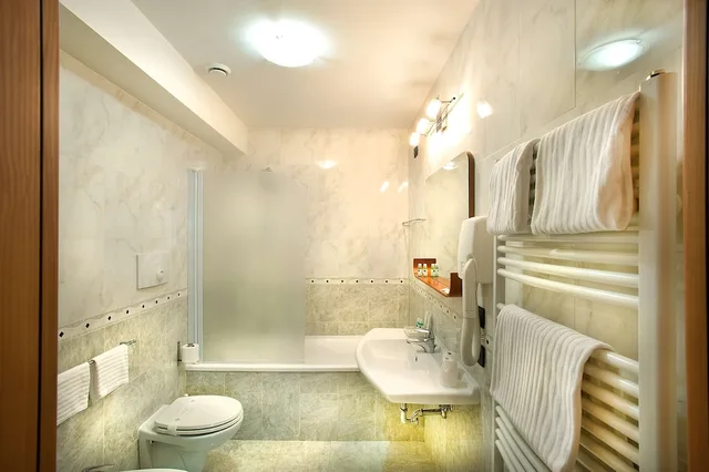 غرفة قياسية ثلاثية بسرير كينج وسرير فردي، Best Western Blu Hotel Roma 2/2