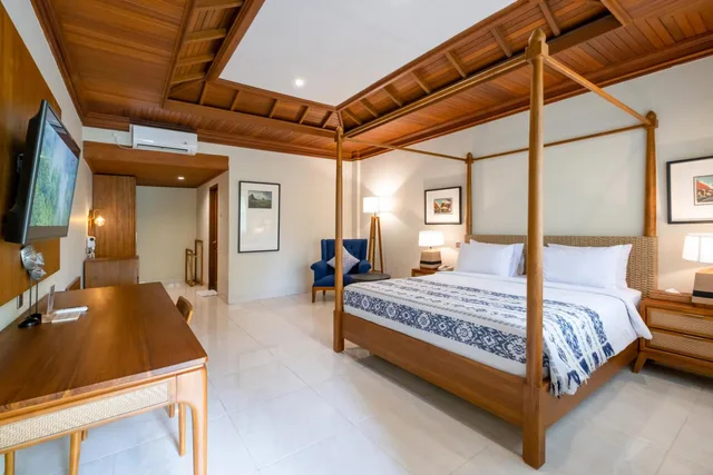 غرفة ديلوكس بسرير مزدوج أو سريرين منفصلين بإطلالة على الحديقة، Bhuwana Ubud Hotel 8/10