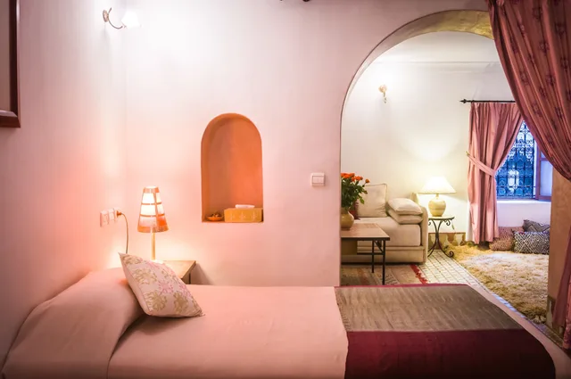 جناح جونيور بسرير كينج وسريرين منفصلين، Riad Zamane Fes 6/10