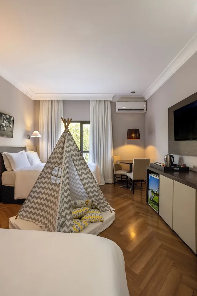 غرفة عائلية بسريرين مزدوجين، Wish Foz do Iguacu Resort 3/8