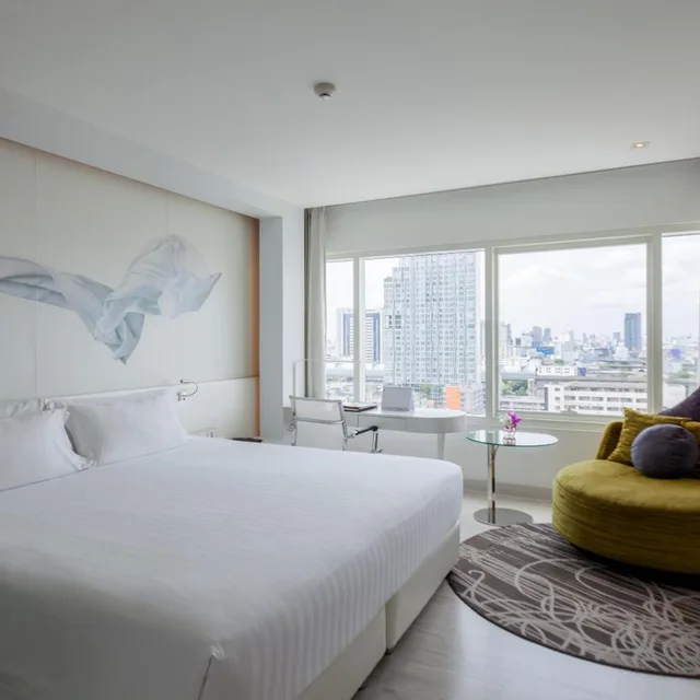 غرفة سوبيريور بسرير مزدوج، Centara Watergate Pavilion Hotel Bangkok 3/7