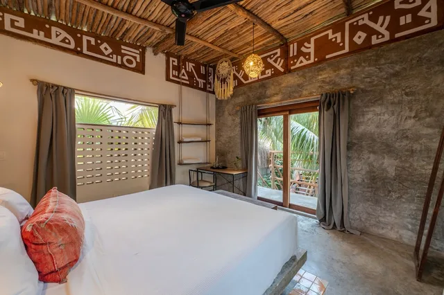 غرفة صغيرة بسرير كوين، Casa Coyote Tulum 1/7