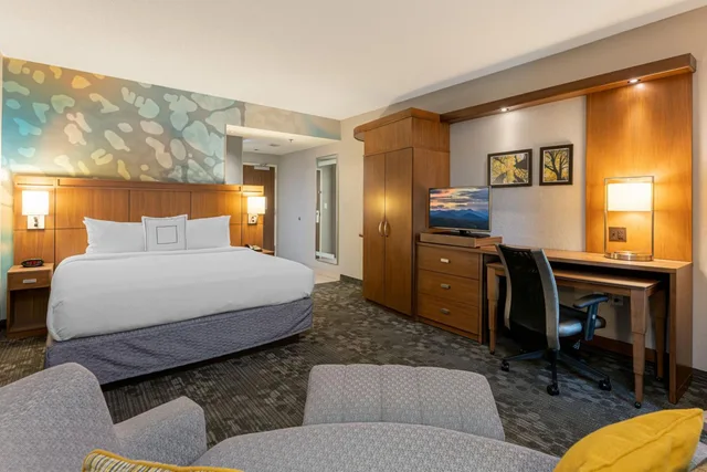 غرفة بسرير كينج بإطلالة على الجبل، Courtyard by Marriott Asheville Airport 3/7