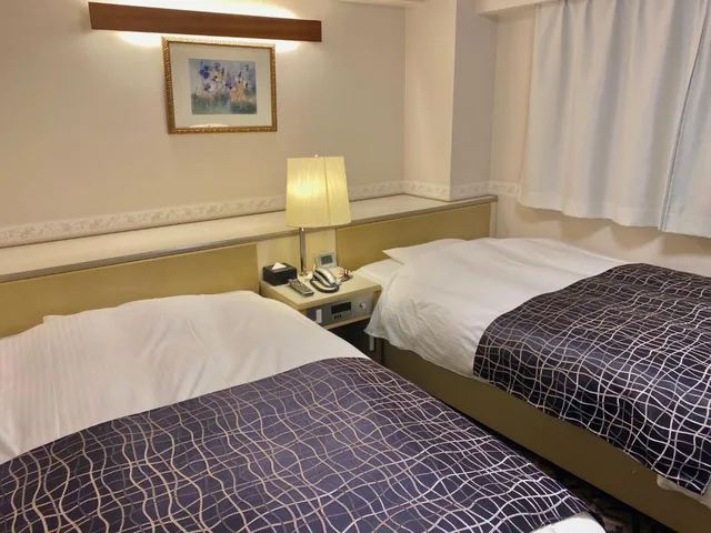 غرفة قياسية بسريرين منفصلين للمدخنين، APA Hotel Isehara-Ekimae 1/2