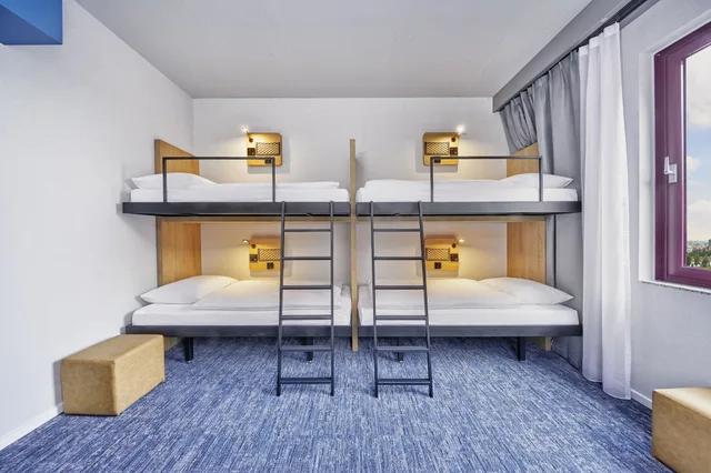 غرفة بأسرّة بطابقين تُحدَّد عند الوصول، H2 Hotel Dusseldorf Seestern 3/6