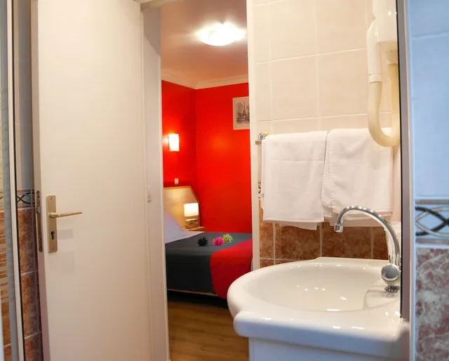 غرفة بسريرين منفصلين، Hotel Audran 3/3
