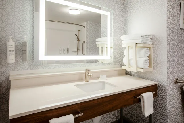 غرفة بسرير كينج لذوي الإعاقة، Hampton Inn and Suites by Hilton La Grande 6/7