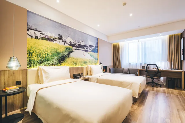 غرفة سوبيريور بسريرين منفصلين، Atour Hotel Jinan Shuangshan Street Baimai Spring 2/2