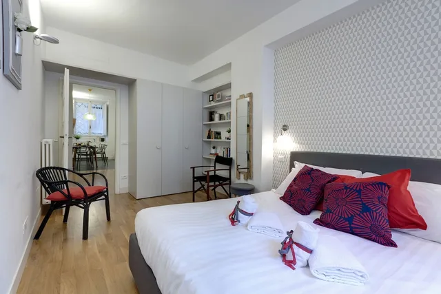 شقة بسريرين كوين بغرفتي نوم مع أريكة، Mamo Florence - Costa San Giorgio Apartment 1/10