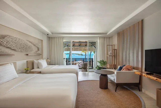 Hibiscus, Twin Beds, Beach Front، Shangri-La Le Touessrok, Mauritius 1/2
