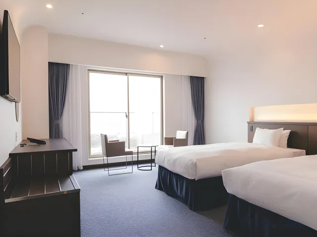 غرفة بسريرين منفصلين، Seaside Hotel Maiko Villa Kobe 1/1