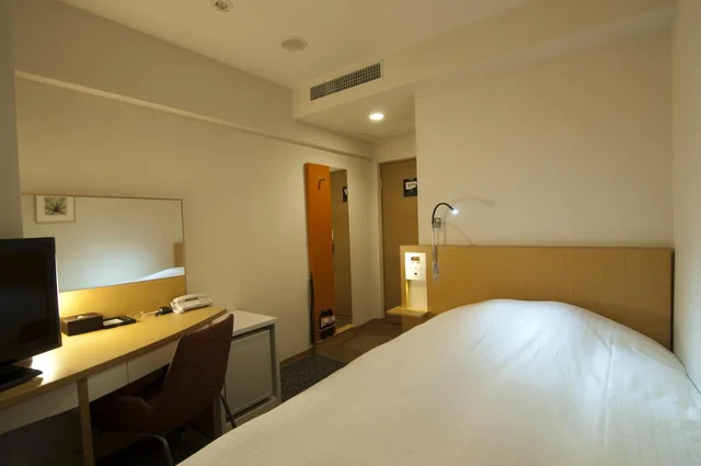 غرفة صغيرة بسرير مزدوج، Hotel Sunflex Kagoshima 1/2