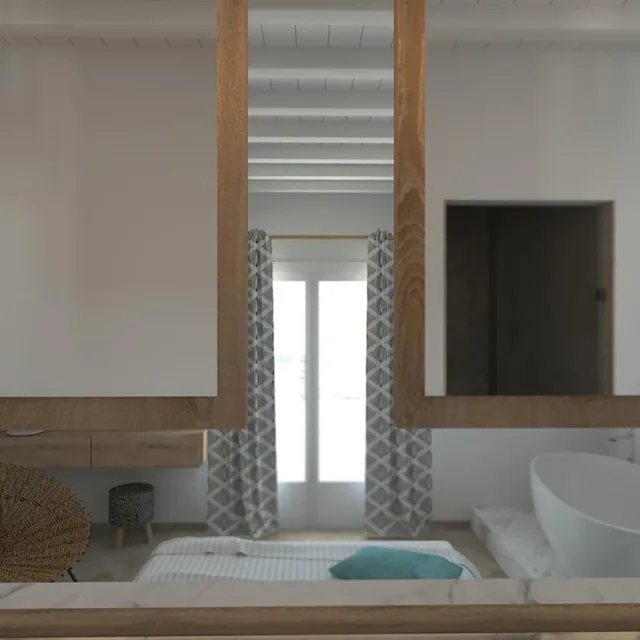 جناح جونيور بإطلالة على البحر بحوض استحمام، Apiro Mykonos 9/10