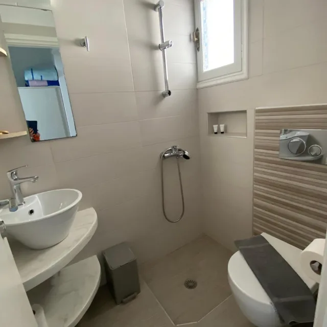 غرفة بسرير مزدوج بإطلالة على البحر، Hotel Pelagos 10/10