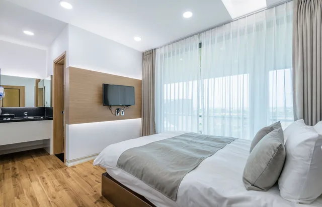 فيلا بسريرين مزدوجين وفرشتي فوتون بـ4 غرف نوم بمسبح خاص، Eco Green Resort 3/10