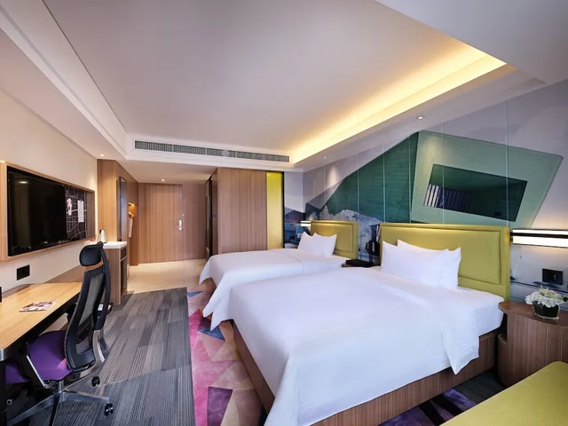 غرفة سوبيريور بسرير مزدوج بإطلالة على المدينة، Hampton by Hilton Changsha South Station 2/5