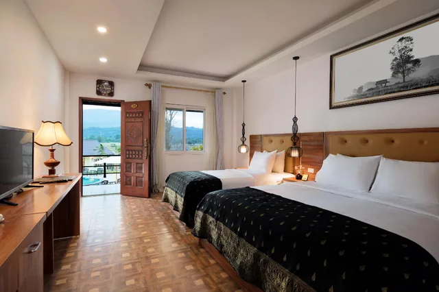 غرفة عائلية بإطلالة على الجبل، Sansan Resort 1/1