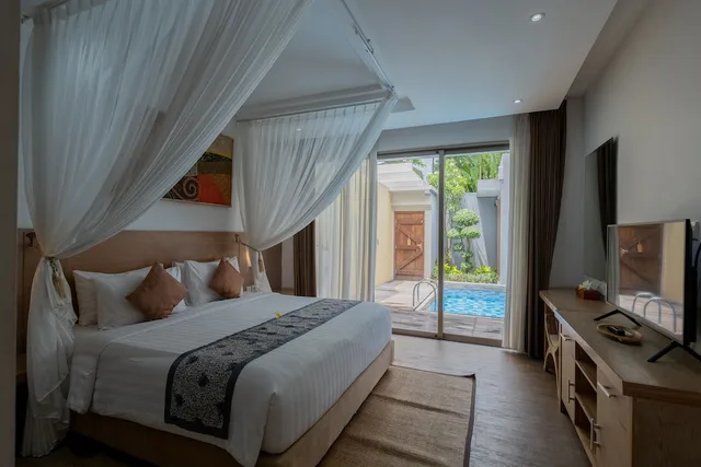 فيلا عصرية عائلية بسريرين كينج بغرفتي نوم بمسبح خاص، Lasanti Villas Spa Seminyak 2/5