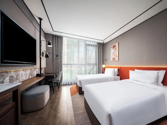 غرفة بسريرين منفصلين، Hilton Garden Inn Beijing Guomao 1/9