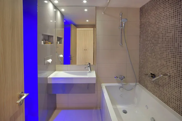 Deluxe, Twin Beds, Sea View, Outdoor Jetted Tub, Sofa, Nelia Beach Hotel & Spa 1/1