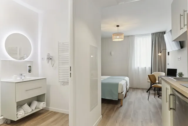 استوديو كومفورت بسريرين منفصلين، All Suites Appart Hotel Noisy-Le-Grand 3/4