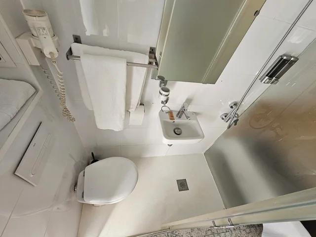 غرفة خارجية مفردة بسرير فردي بحمام خاص، Hotel Palermo 4/6