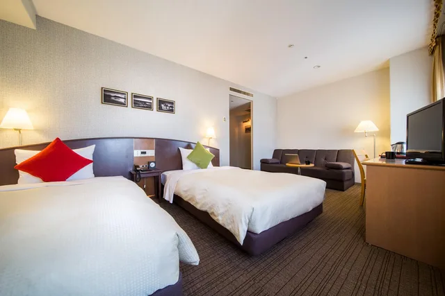Semi Room, Deluxe, 2 Semi Double Beds, Sofa، Hotel Resol Hakodate 2/2