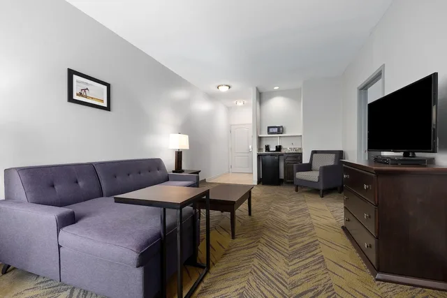 غرفة تنفيذية بسرير كينج مع أريكة لذوي الإعاقة، La Quinta Inn & Suites by Wyndham-Brookshire-West Katy 1/1
