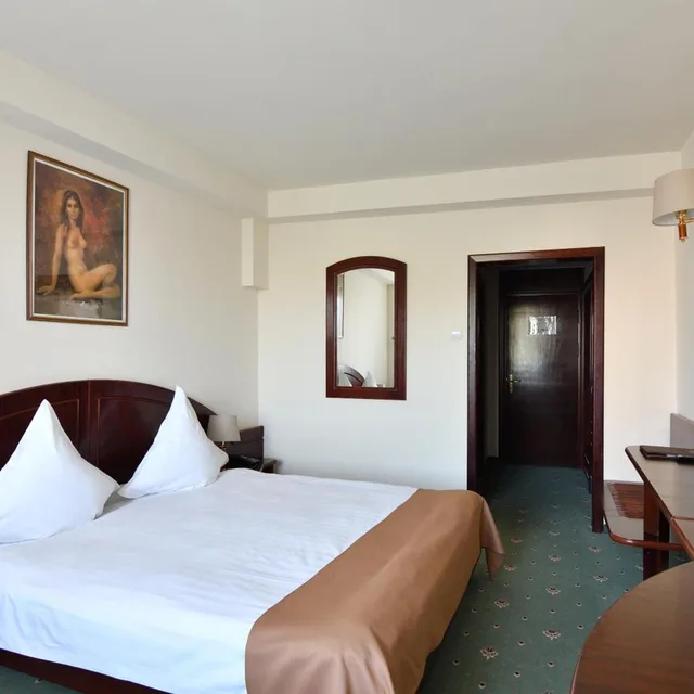 غرفة بسرير مزدوج بشرفة، Hotel Delta 3 1/8