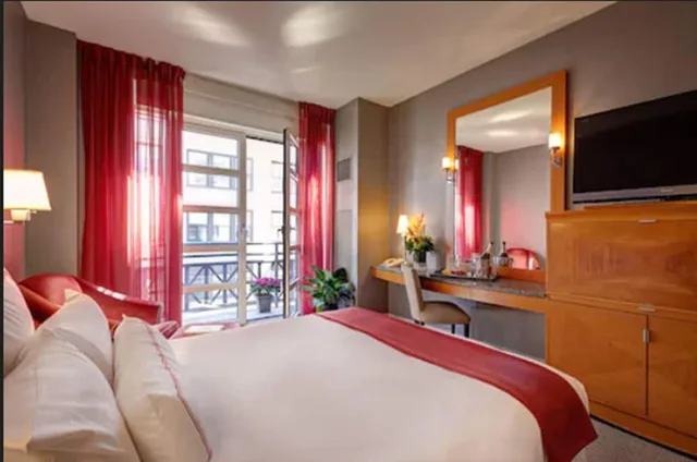 غرفة قياسية بسرير كوين، Hotel Giraffe 6/8