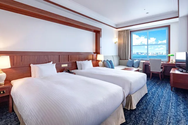غرفة بريميير ديلوكس بسريرين منفصلين بإطلالة على البحر، Premier Hotel Mojiko 1/6