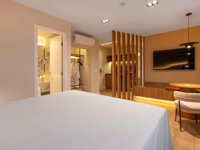 جناح جونيور بسريرين منفصلين بإطلالة على المدينة مع أريكة، Mercure Sao Paulo Vila Olimpia 6/10