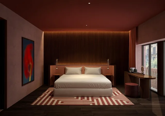 غرفة غراند بسرير كينج بشرفة، Hotel Palacio Bellas Artes San Sebastian, Curio Collection by Hilton 1/10