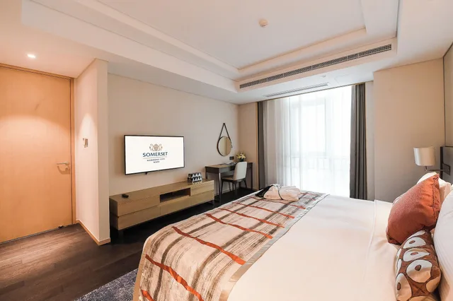 غرفة ديلوكس بسرير كينج بغرفة نوم واحدة، Somerset Harmony City Wuxi 3/7