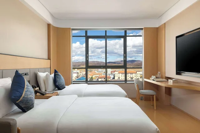غرفة ديلوكس بسريرين منفصلين، Days Hotel by Wyndham Aba Hongyuan 1/1
